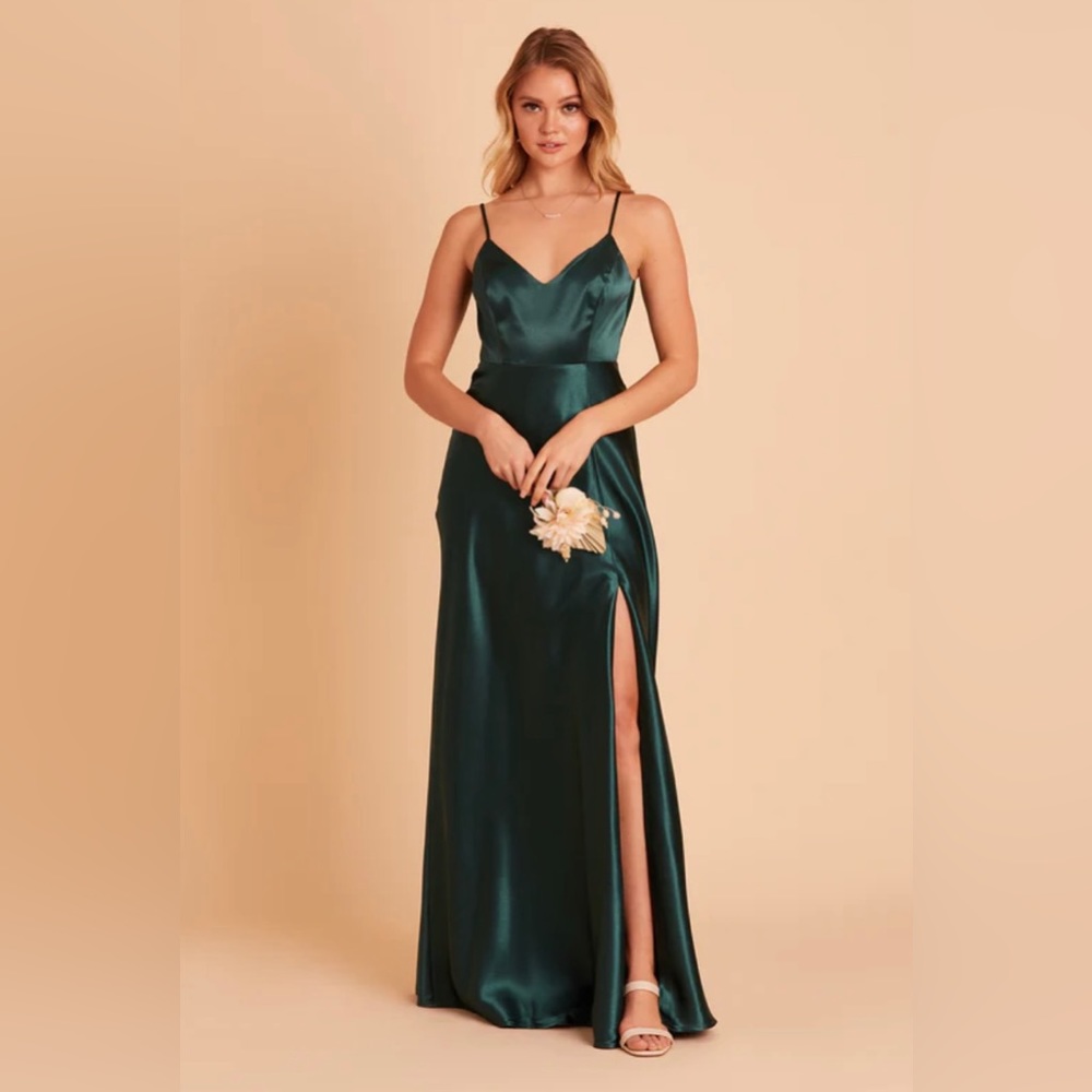 Birdy Grey Jay Dress in Satin Emerald